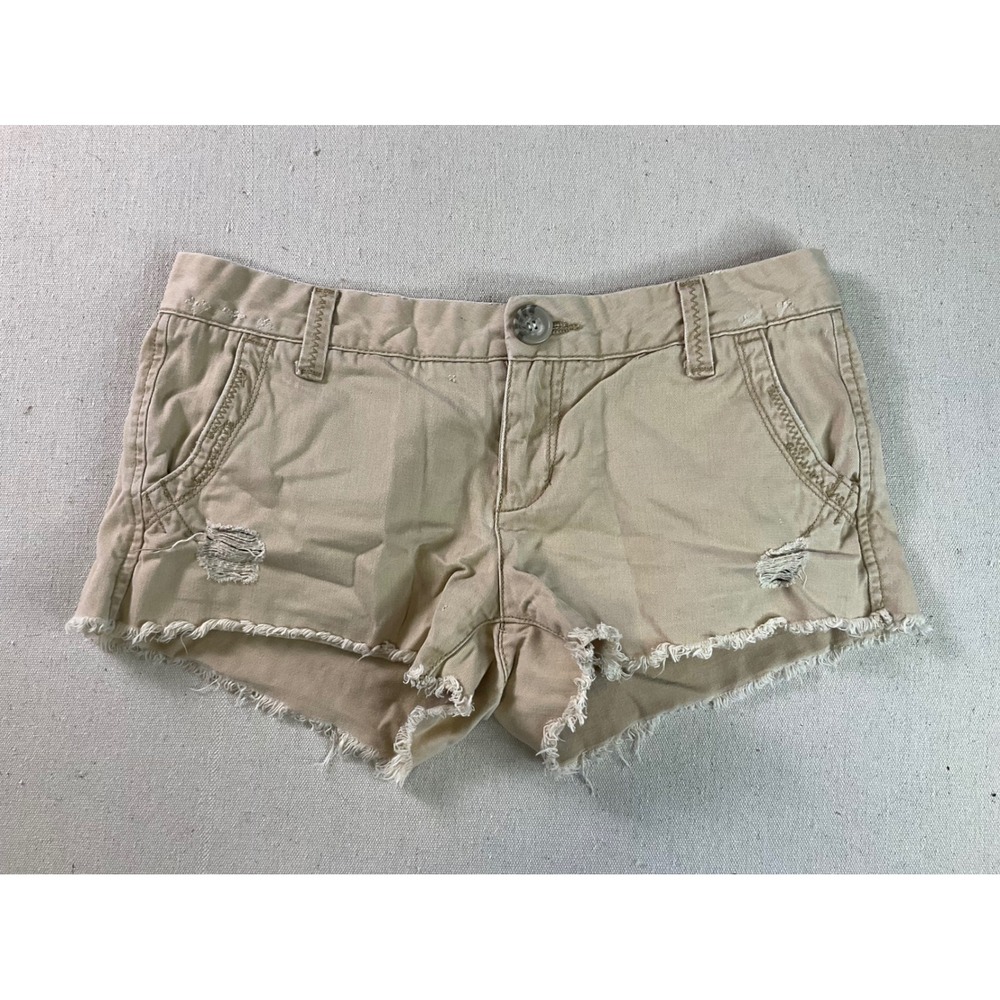 Aeropostale Micro Khaki Y2K Shorts Size 3/4 2010